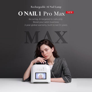 O NAIL AI LED UV Rechargeable AI Nail Lamp 1 PRO MAX, White