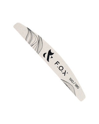 F.O.X Crescent Nail File w soft interlayer, 100/180 grit