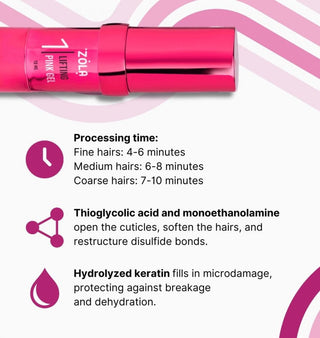 ZOLA Color Lab Lamination System 01 Lifting Pink Gel, 10 ml Eyebrow & Lash lamination ZOLA 