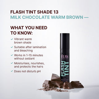 ELAN «FLASH TINT» Brow & Lash Tint 13 Milk Chocolate, 10 ml Brow&Lash Tints ELAN