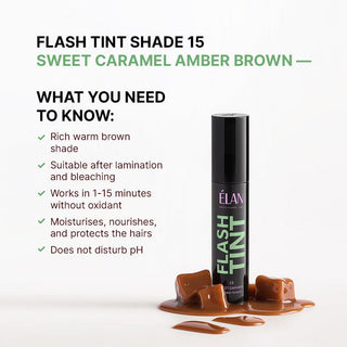 ELAN «FLASH TINT» Brow & Lash Tint 15 Sweet Caramel, 10 ml Brow&Lash Tints ELAN 