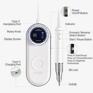 O NAIL AI Precision Portable Nail Drill – 50,000 RPM Drill machine O NAIL 