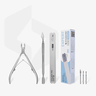 Staleks Pro SMART Beginner Nail Set with Cuticle Nippers & E-File Bits Scissors Staleks 