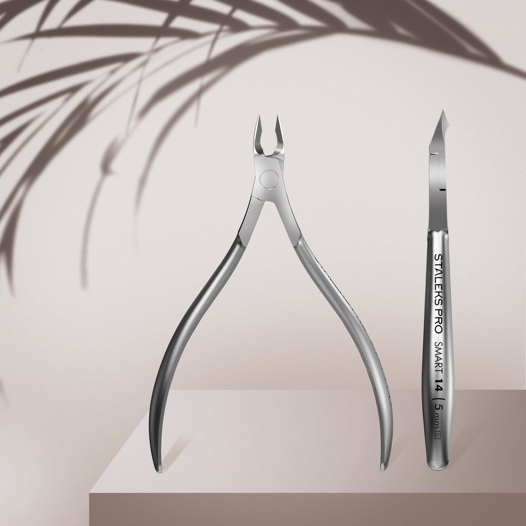 Staleks SMART 14 Cuticle Nippers 5mm — Hand-Sharpened Pro – F.O.X Nails USA