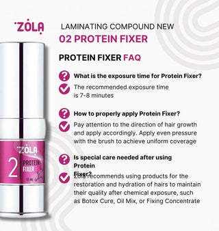 ZOLA Pink Lamination System 02 Protein Fixer, 10 ml Eyebrow & Lash lamination ZOLA 