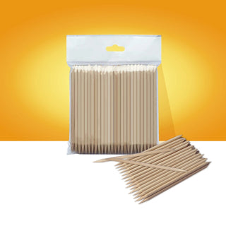 Staleks Orange stick for manicure, wooden 110 mm (100 pcs) Orange sticks Staleks 