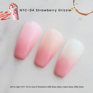 Nail Thoughts NTC-04 Strawberry Drizzle Ombré Cushion Gel Cushion Gel Nail Thoughts 