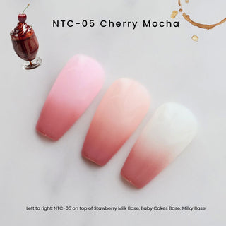 Nail Thoughts NTC-05 Cherry Mocha Ombré Cushion Gel Cushion Gel Nail Thoughts 