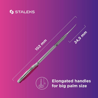 Staleks Professional cuticle scissors with hook SMART 41 TYPE 3 Scissors Staleks