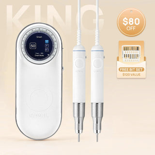 Open box (see description) O NAIL AI Precision Portable Nail Drill Pro Max White – 50,000 RPM Drill machine O NAIL