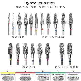 Staleks Carbide drill bit "cylinder" - F.O.X Nails USA
