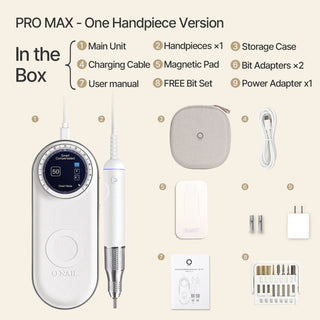 O NAIL AI Smart Pro Set — LED UV Lamp + 50K Drill (Single Handpiece), White Tools O NAIL