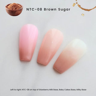 Nail Thoughts NTC-08 Brown Sugar Ombré Cushion Gel Cushion Gel Nail Thoughts 