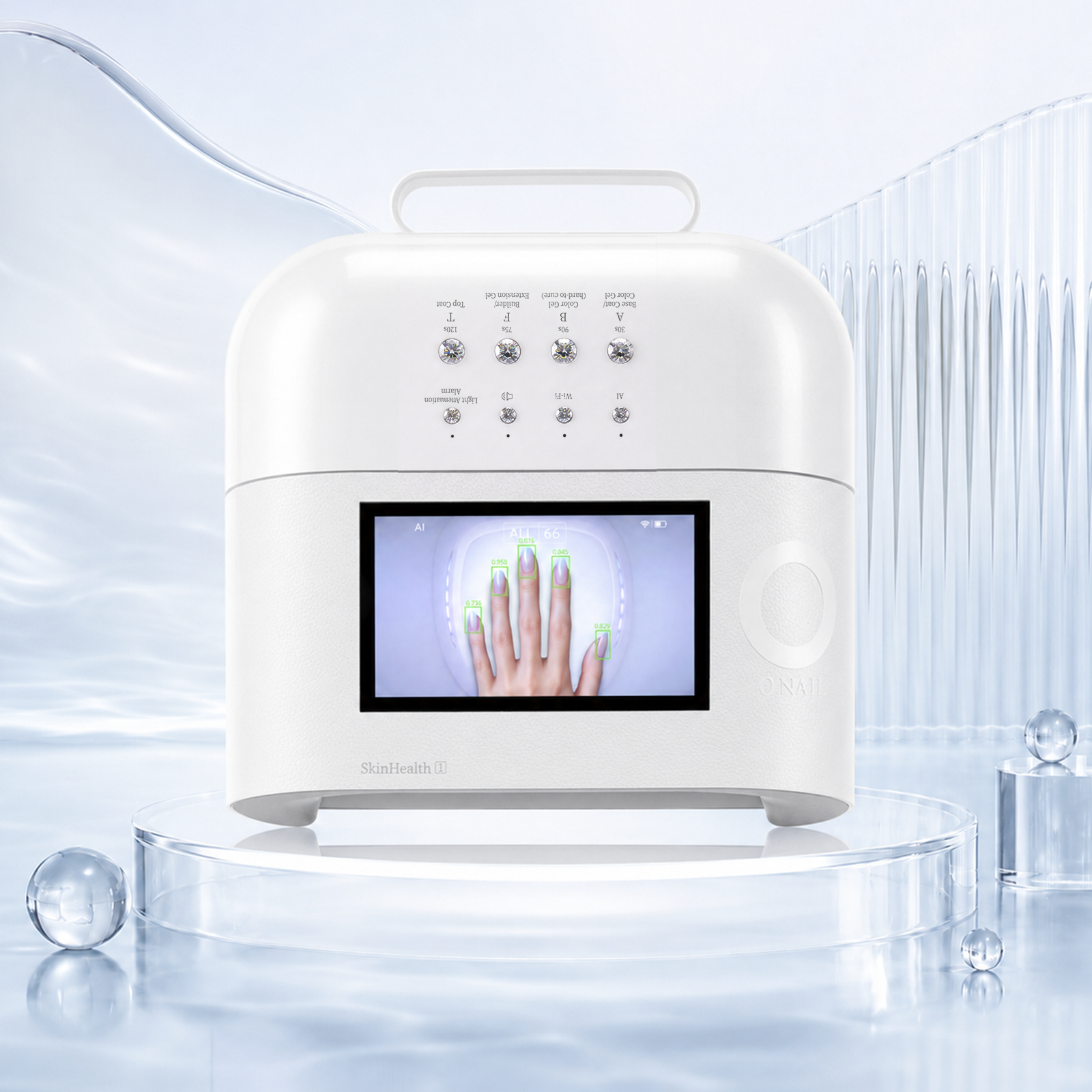 O NAIL AI UV Nail Lamp for Professionals | Smart Curing, Skin-Safe