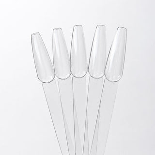 F.O.X Clear Ballerina Nail Swatch Sticks, 50 pcs swatches F.O.X 