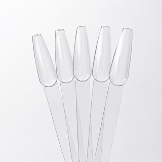 F.O.X Clear Ballerina Nail Swatch Sticks, 50 pcs swatches F.O.X