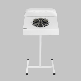 ULKA Pedicure Basic White nail dust collector on the white stand