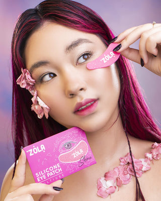ZOLA Reusable Silicone Eye Patches, Raspberry Silicone Patches ZOLA 