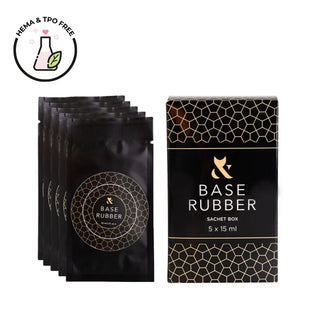 F.O.X Base Rubber Sachet, 5x15 ml Base coat F.O.X 