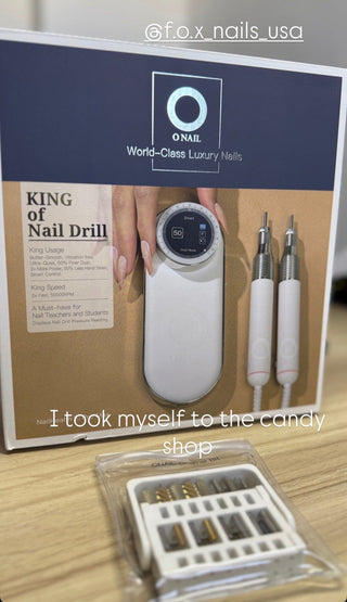 Open box (see description) O NAIL AI Precision Portable Nail Drill Pro Max White – 50,000 RPM Drill machine O NAIL