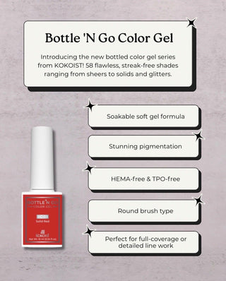 Kokoist Bottle 'N Go BC-58 Red Balloon Color Gel KOKOIST