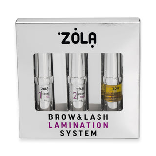 ZOLA Silver Brow&Lash Lamination System Set, 3 x 10 ml Eyebrow & Lash lamination ZOLA
