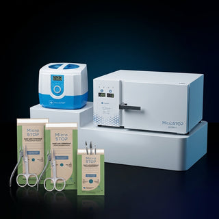 MicroStop PROTECT Complete Sterilization Set: Dry Heat Sterilizer + PRO Ultrasonic Cleaner + 300 Pouches Dry heat sterilizer MicroSTOP