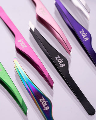 ZOLA Beveled Eyebrow Tweezers Rainbow Eyebrow tweezers ZOLA 