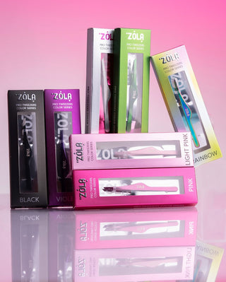 ZOLA Beveled Eyebrow Tweezers Green Eyebrow tweezers ZOLA 