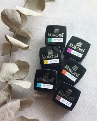 Kokoist Botanical Clear Glass Series E284S-E289S, set of 6 Color Gel Collection KOKOIST