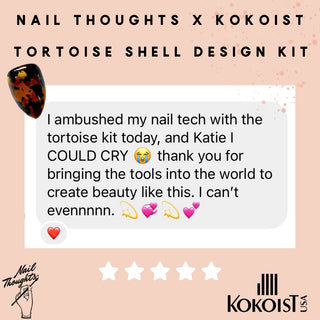 Nail thoughts Set Tortoise Shell Design Kit Nail Art Kits & Accessories Nail Thoughts