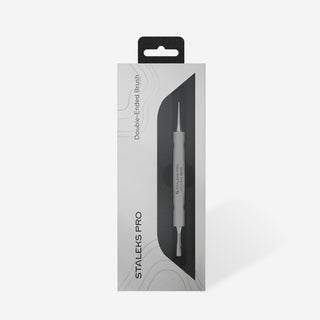 Staleks Double-ended brush EXCLUSIVE 08/03 for gel 10 mm / liner 10 mm Brushes Staleks
