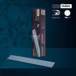 Staleks Disposable files papmAm for straight nail file (soft base) Exclusive 22, 180 grit (50 pcs)