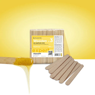 Staleks Wooden Wax Applicator Stick EXPERT 114x10 mm (100 pcs) Wooden Wax Applicator Stick Staleks 