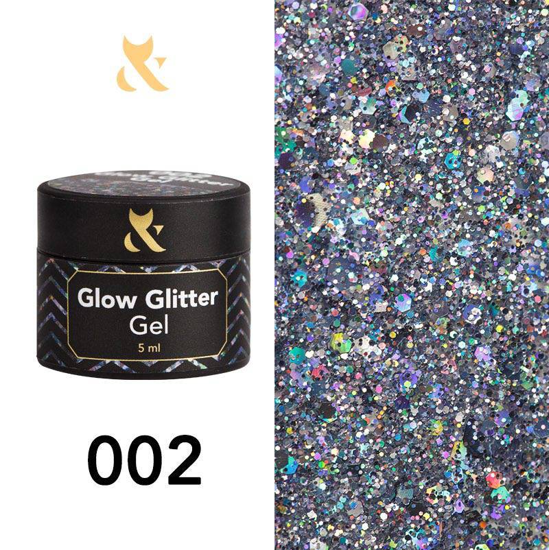 F.O.X Glow Glitter Gel 002 - F.O.X Nails USA
