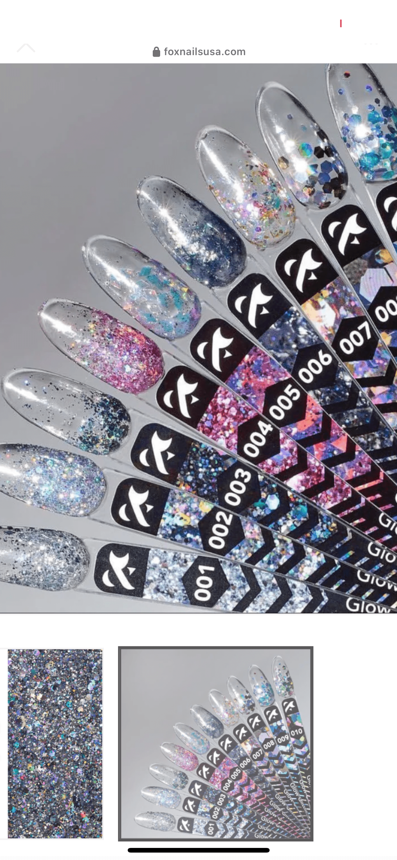 F.O.X Glow Glitter Gel 005 - F.O.X Nails USA