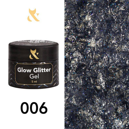 F.O.X Glow Glitter Gel 006 - F.O.X Nails USA