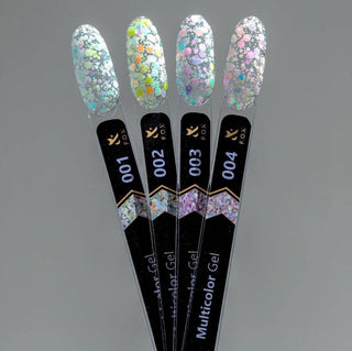 F.O.X Multicolor Gel set of 4 - F.O.X Nails USA
