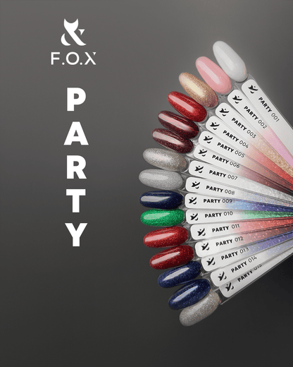 F.O.X Party Collection set of 15 + Free Swatches - F.O.X Nails USA