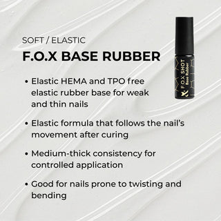 F.O.X SHOT Base Rubber, 5 ml Base coat F.O.X 