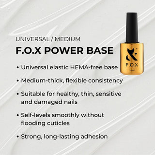 F.O.X Power Base, 14 ml Base coat F.O.X 