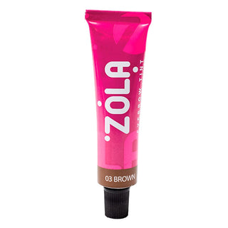 ZOLA Eyebrow Tint With Collagen 03 Brown, 15 ml Eyebrow tint ZOLA 