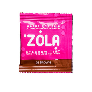 ZOLA Eyebrow Tint With Collagen 03 Brown, 5 ml Eyebrow tint ZOLA 