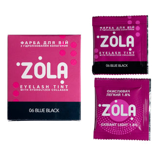 ZOLA Eyelash Tint With Collagen 06 Blue Black, 5 ml Eyelash tint ZOLA 