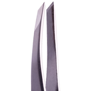 ZOLA Beveled Eyebrow Tweezers Silver Eyebrow tweezers ZOLA 