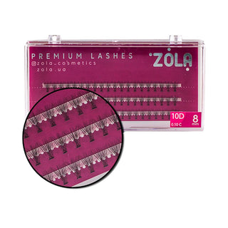 ZOLA Lash Clusters Extension 10D 8 mm Lash Clusters ZOLA 