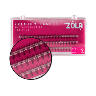 ZOLA Lash Clusters Extension 10D 9 mm Lash Clusters ZOLA 