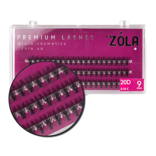ZOLA Lash Clusters Extension 20D 9 mm Lash Clusters ZOLA 