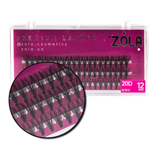 ZOLA Lash Clusters Extension 20D 12 mm Lash Clusters ZOLA 
