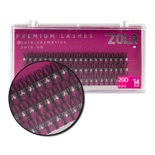 ZOLA Lash Clusters Extension 20D 14 mm Lash Clusters ZOLA 